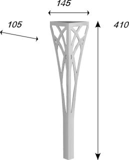 Опора для мебели Corozo KSA-2005 A01 хром SD-00000330